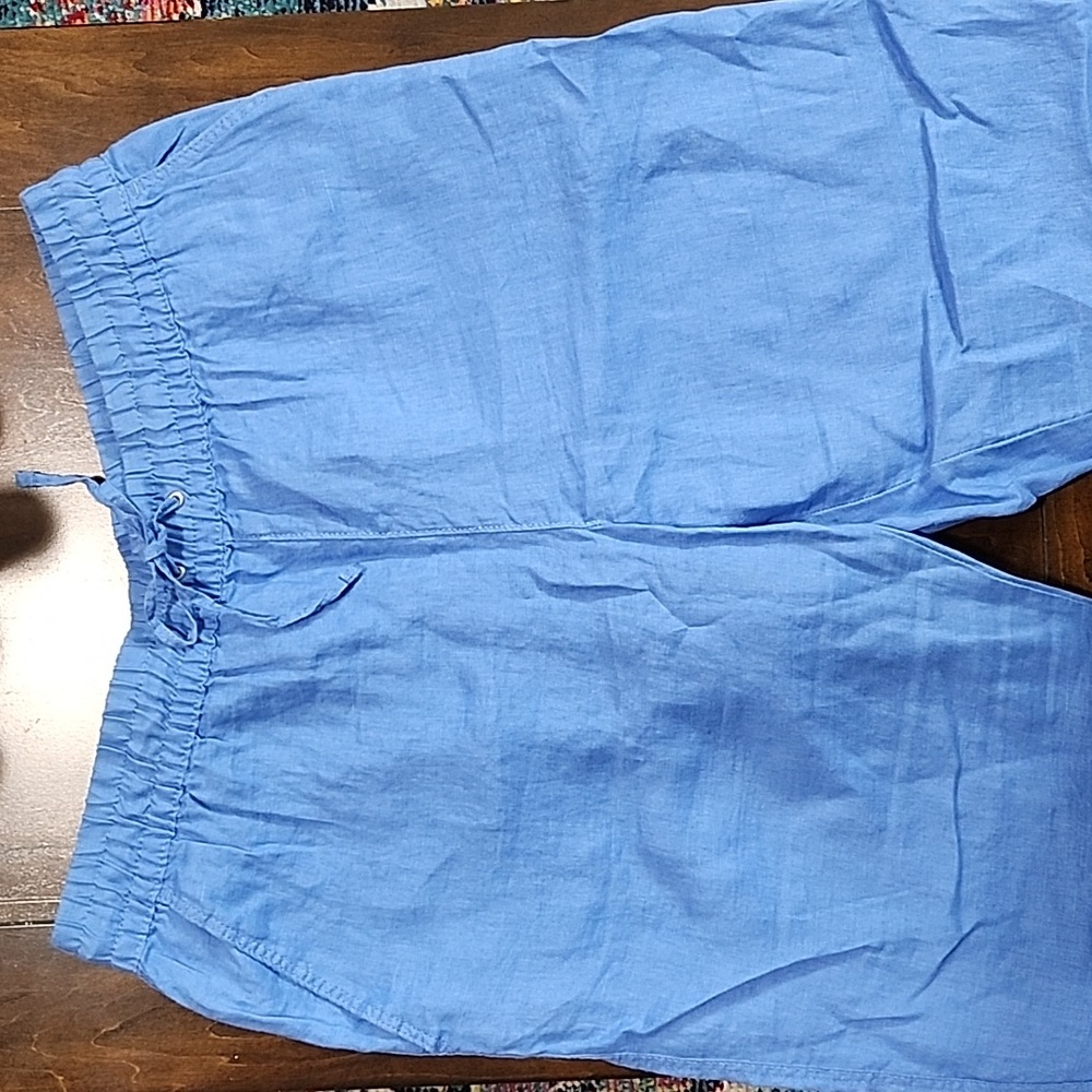 H&M Blue Linen Pant Size L